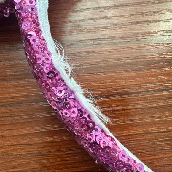 Disney Parks Purple with White Hearts Valentines 2022 Minnie Ears Headband - Picture 10 of 10